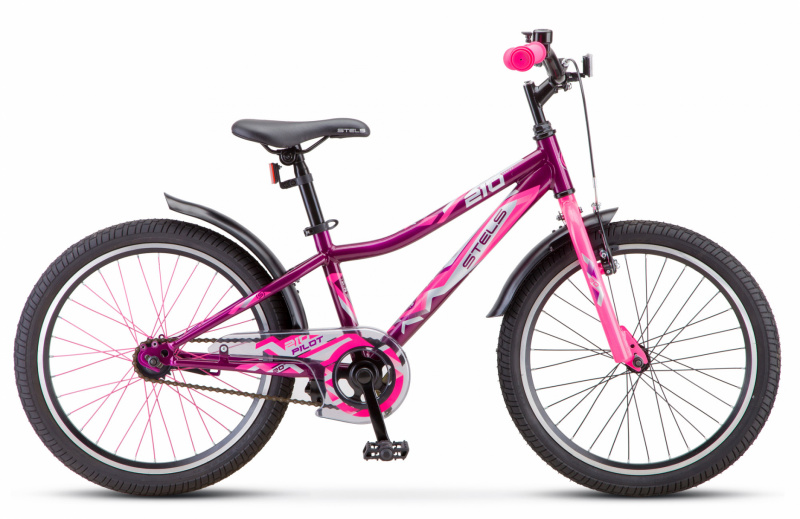 Велосипед STELS Pilot-210 20" Z010  Фиолетовый/розовый рама 11