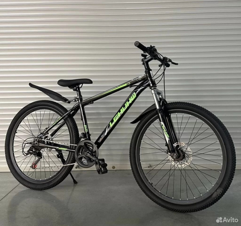 Велосипед A-4808 Lehohw 24" 21 скорость Черно-зеленый