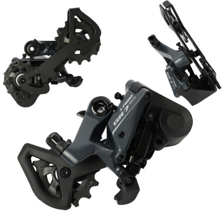 GRAVEL, Переключатель задний L-TWOO GR7 new, 10 скоростей, 11-46Т, емкость 41Т, материал: алюминий, 