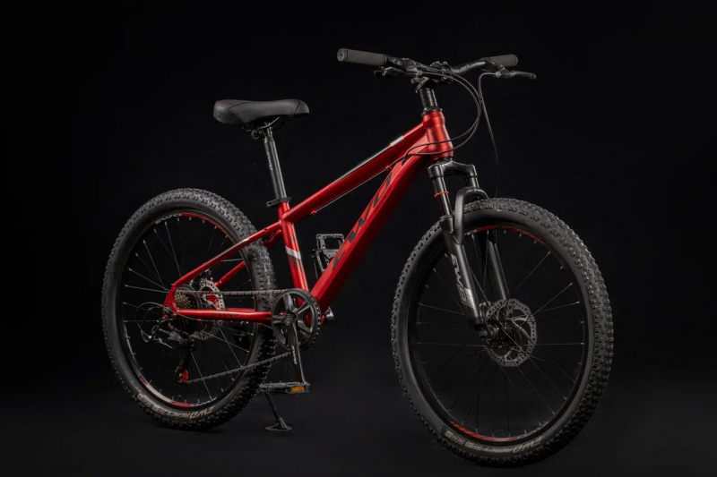 Велосипед скоростной EWO 24 сталь 7ск скрытая проводка RED/BLACK / Красный/Черный