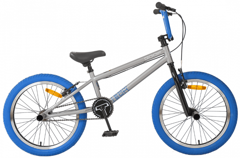 Велосипед трюковой BMX Tech Team Goof 20"  серо-синий