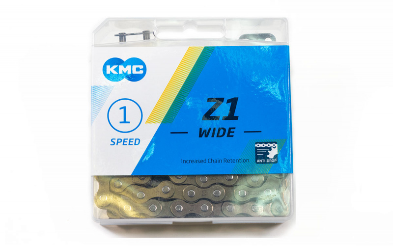 Цепь KMC Z-1W (1-ск.), повыш. прочность, к-во звеньев 112, пин 8.6 мм (Z-510) CH-Z-Z1W-1-0		