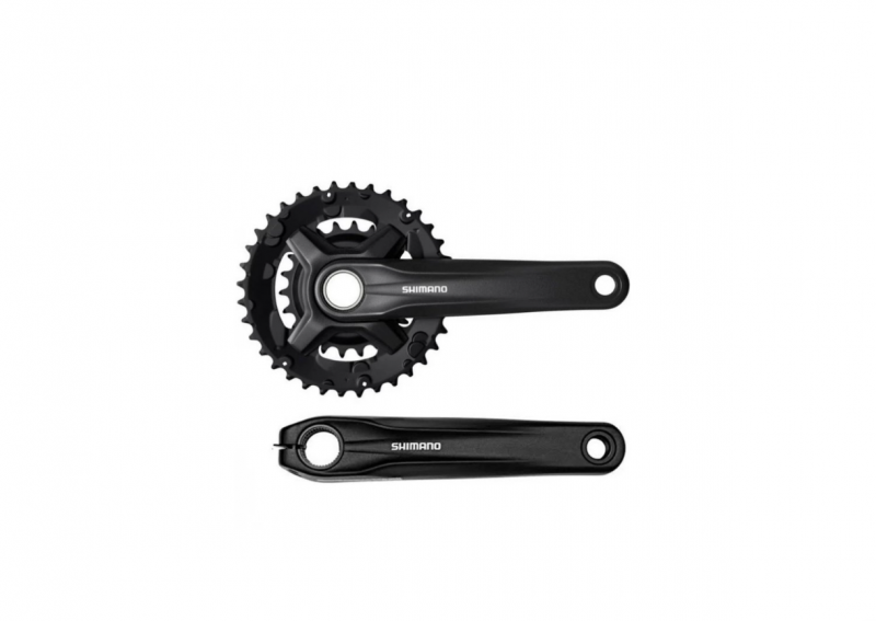 Система Shimano Acera, FC-MT210, 36/22T, 2x9 скоростей, 170мм, интегрированный вал с кареткой BSA, 