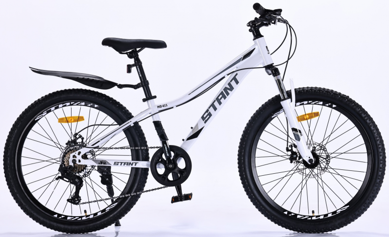 Велосипед скоростной (М) 24" STANT MD415 12", 6 ск, белый/серый