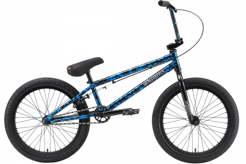 Велосипед трюковой BMX TT Grasshoper 20" сине-черный / Blue-black