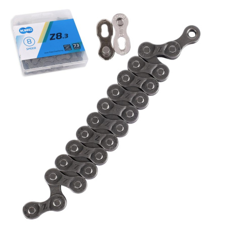 Велосипедная цепь KMC 6/7/8 speed. Z8.3. 1/2"x3/32"116звеньев. С замком.