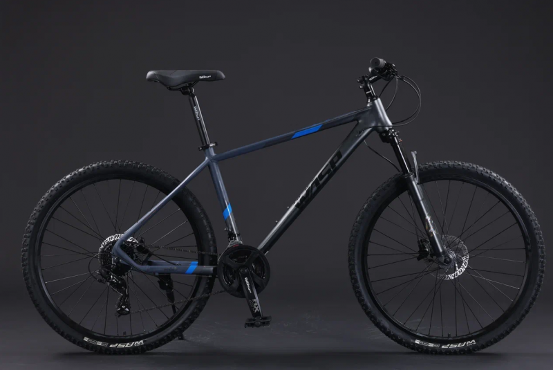 Велосипед скоростной BLACK WASP (M)  SCOUT HD 27 24s CAS SM W140 BLACK/BLUE NOIR