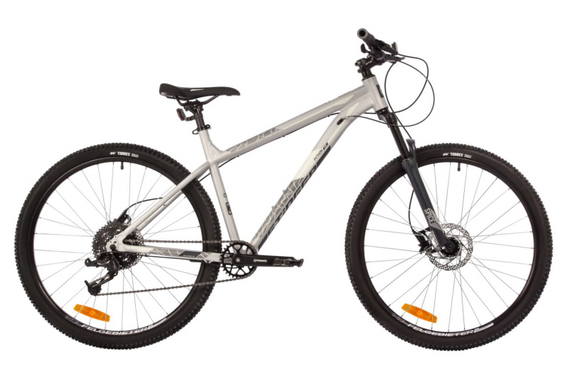 Велосипед STINGER 27.5" PYTHON EVO серый, алюминий, размер 16"	