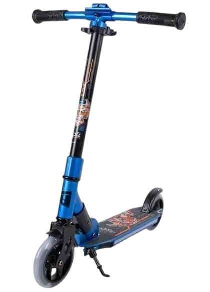 Самокат детский 2ух колесный Tech Team 145R Evolution  (2024), складной, Blue/Синий