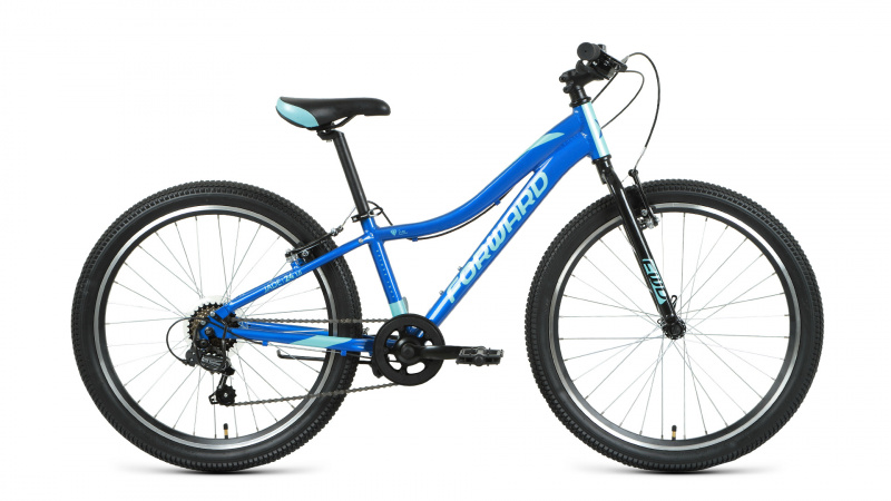 Велосипед Forward Jade 24" 1.0 Синий-бирюзовый  рама 12"