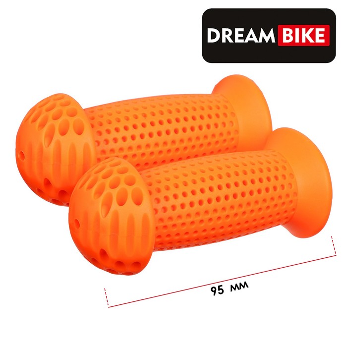 Грипсы 95 мм, Dream Bike, цвет оранжевый