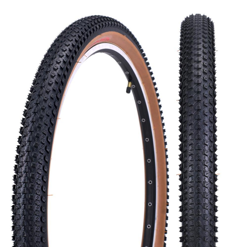 Покрышка для велосипеда COMIRON 27,5x2,35 Racer II C-1631 MTB 60TPI BROWN SKIN-WALL