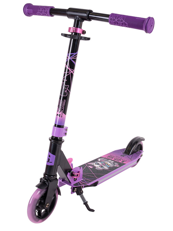 Самокат городской Tech Team 125R Evolution Lux, складной, Purple / фиолетовый