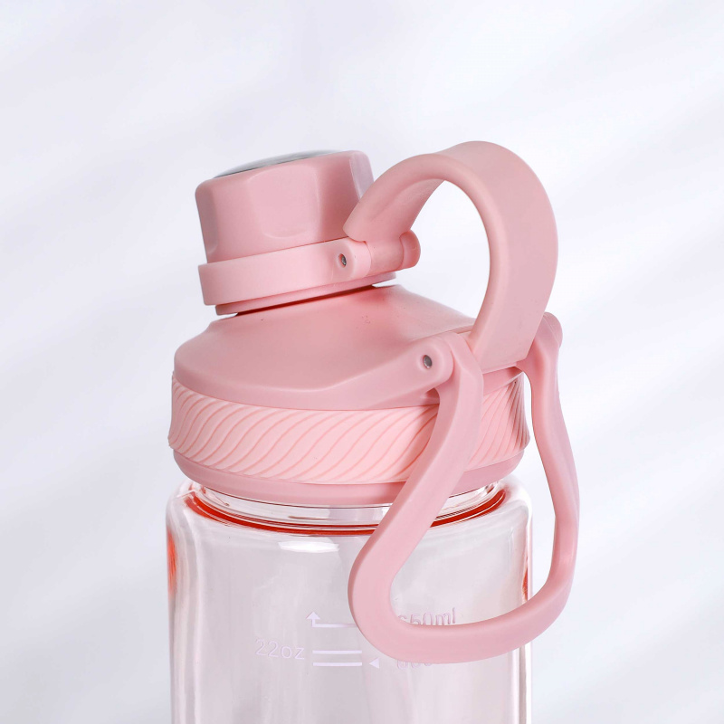 Бутылка для воды 650 ml Вуухууу-Woohooo / Пищевой PP / уп 80 / Розовый