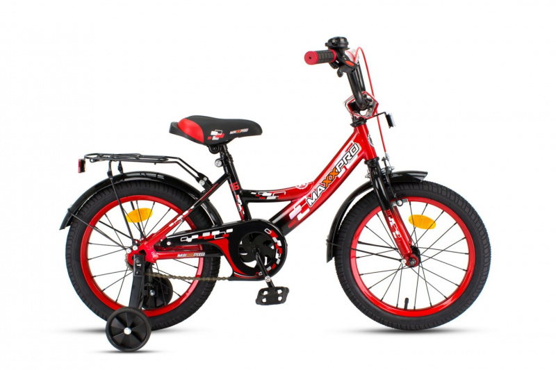 Велосипед детский Maxxpro  12" черно-красный