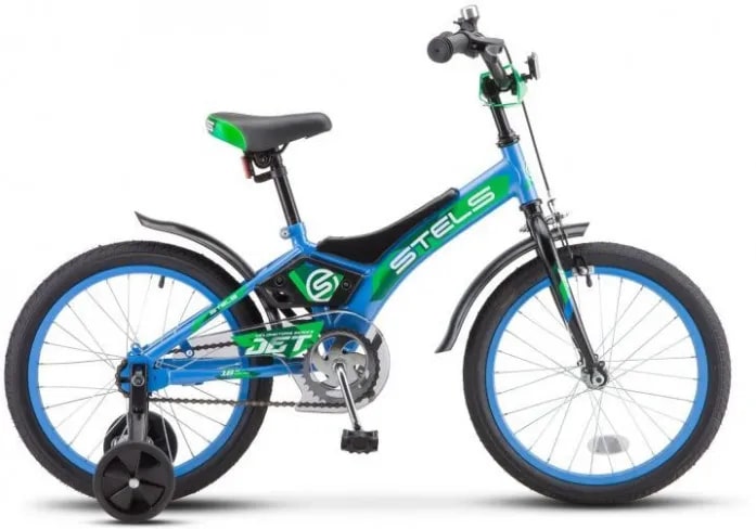 Велосипед STELS Jet 16" Z010 9 Голубой/зеленый