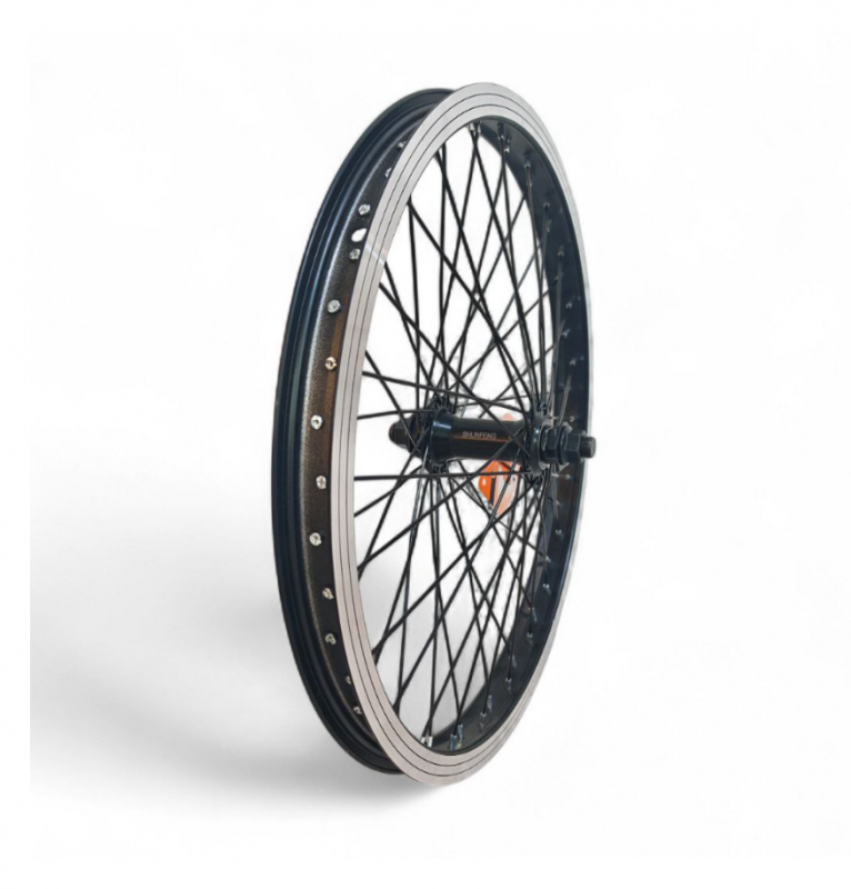 Колесо переднее 20" TRIX BMX  пром.подш. гайки  втулка алюм. черн. ось 14 мм
