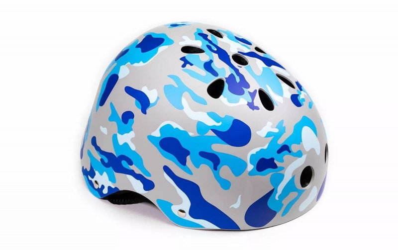 Шлем вело TRIX, подростковый, котелок, 11 отверстий, размер: S 52-54см, Hard Shell, голубой	