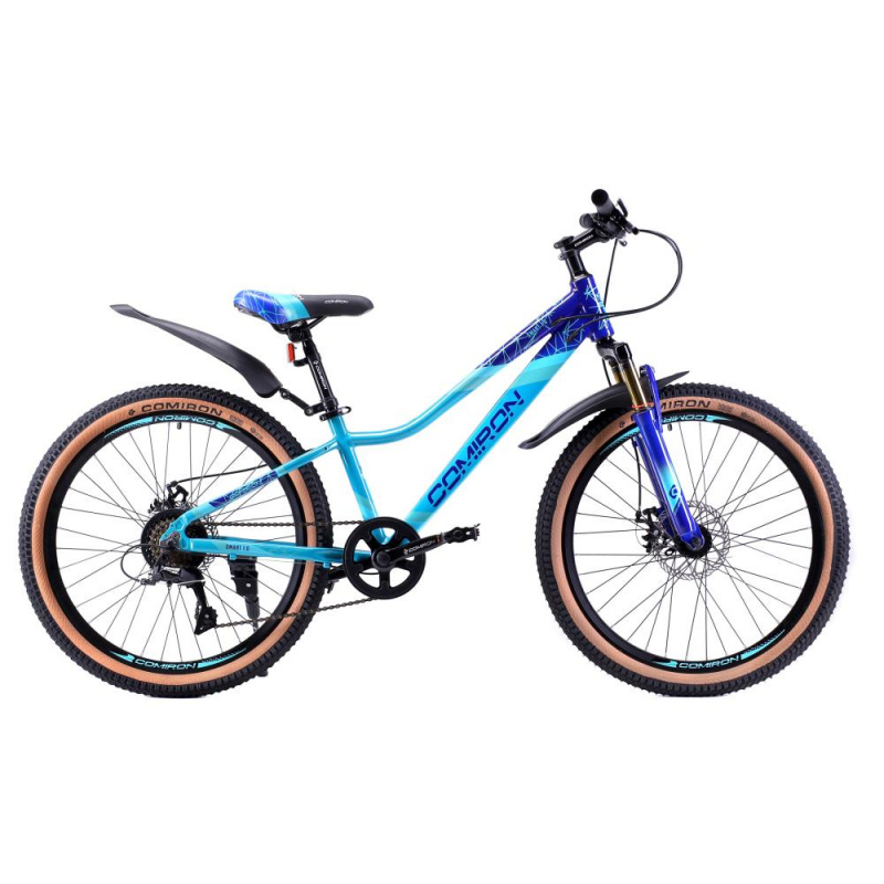 Велосипед скоростной (M) 24" рама 12" 7sp COMIRON SMART синий
