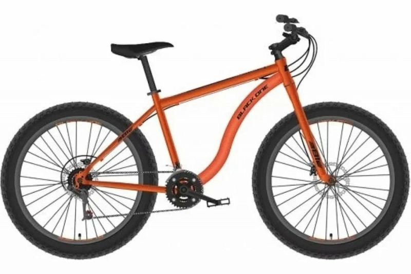 Велосипед Fat Bike  Black One Monster 26 D 18 оранжевый/чёрный	