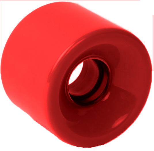 Колесо PU для круизеров и лонгбордов, 60*45мм 78А, красное