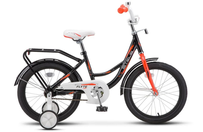 Велосипед детский с доп колесами Stels Flyte 16" Z011 ( 11 Черный/красный )