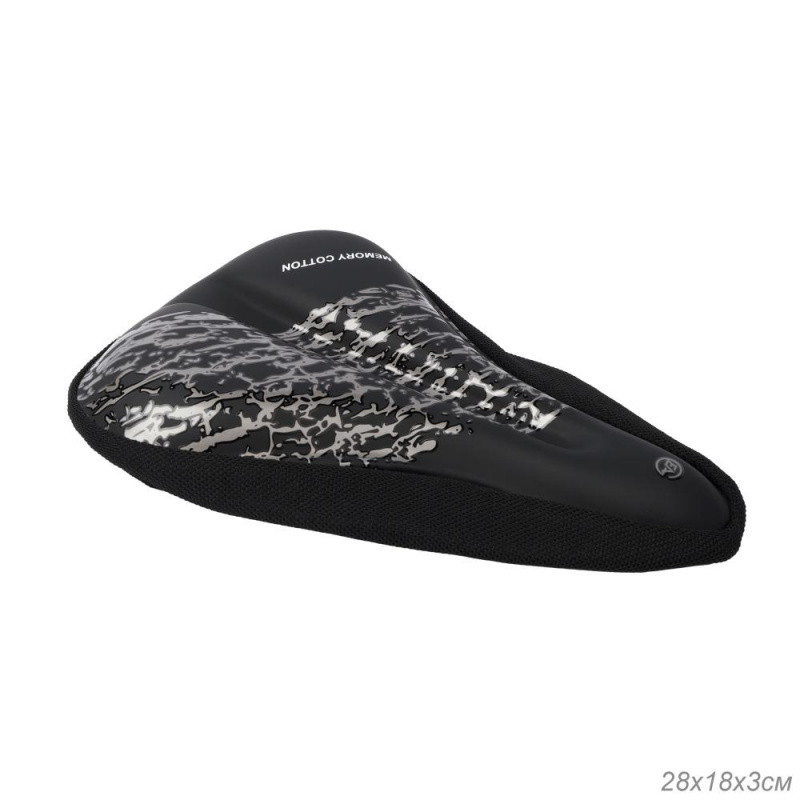 Чехол на велосипедное седло 28х18х3 см. COMIRON SEASIDE. Материал: Memory Foam-PU leather. С затяжко