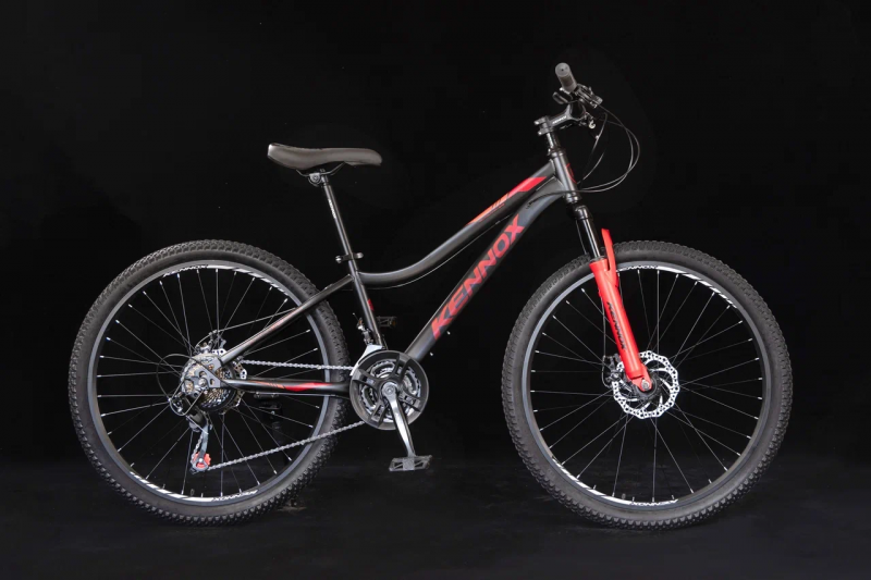 Велосипед скоростной Kennox FURY  26" рама сталь 21ск BLACK/RED/Черный/красный
