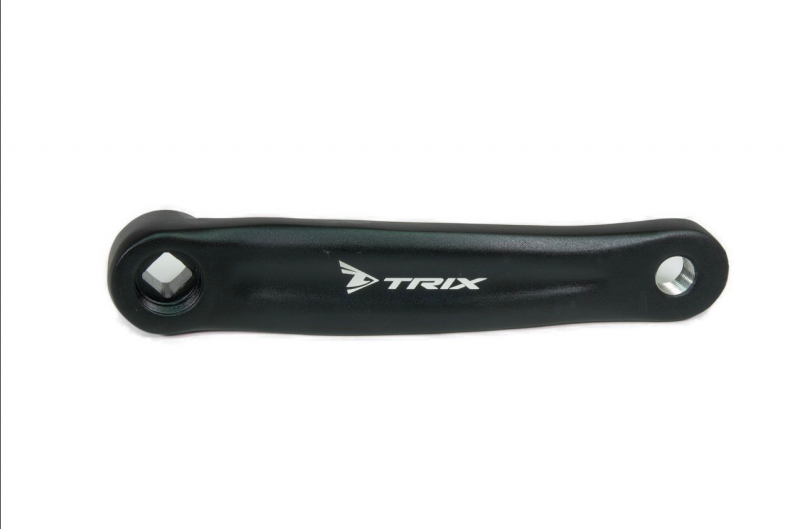 Шатун левый TRIX A4, 170мм, алюминий, резьба 9/16", "ромб", черный	
