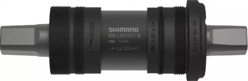 Каретка-картридж Shimano UN101 под квадрат размер 68/122.5 (LL123) без болтов