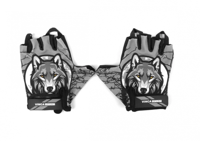 Перчатки велосипедные, WOLF,черные, XXL	