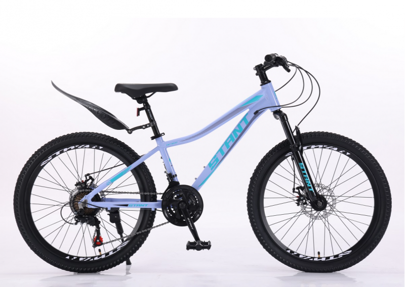 Велосипед скоростной (M) 24" STANT MD4600 рама 12" АЛЮМИНИЙ, 21 ск, Голубой