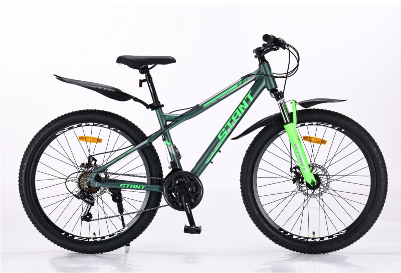 Велосипед скоростной (М) 26" STANT MD610 16", 21 ск, Алюминий Зеленый
