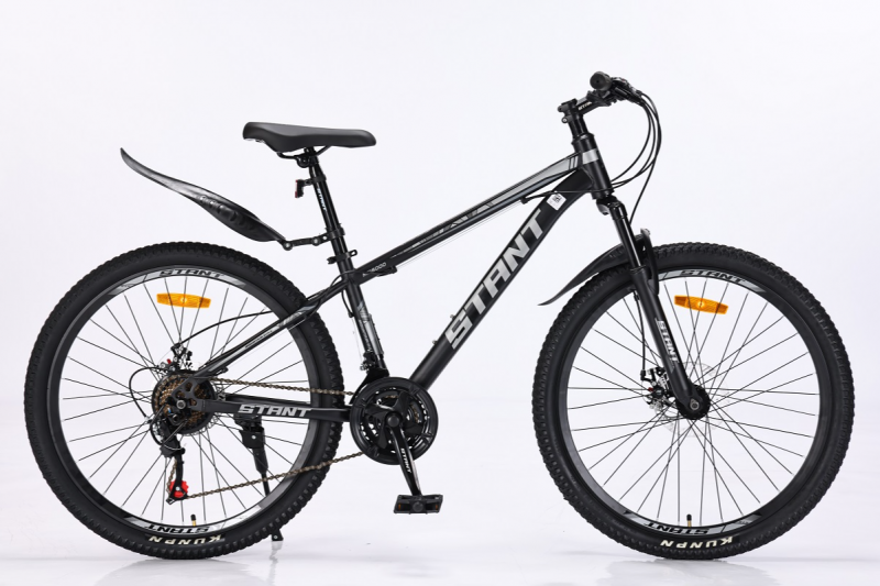 Велосипед скоростной (М) 26" STANT  MD6000 14", 21 ск, черный/Серый