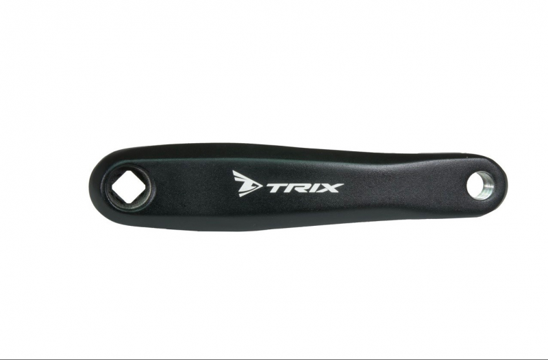 Шатун левый TRIX A2, 170мм, алюминий, резьба 9/16", "ромб", черный	