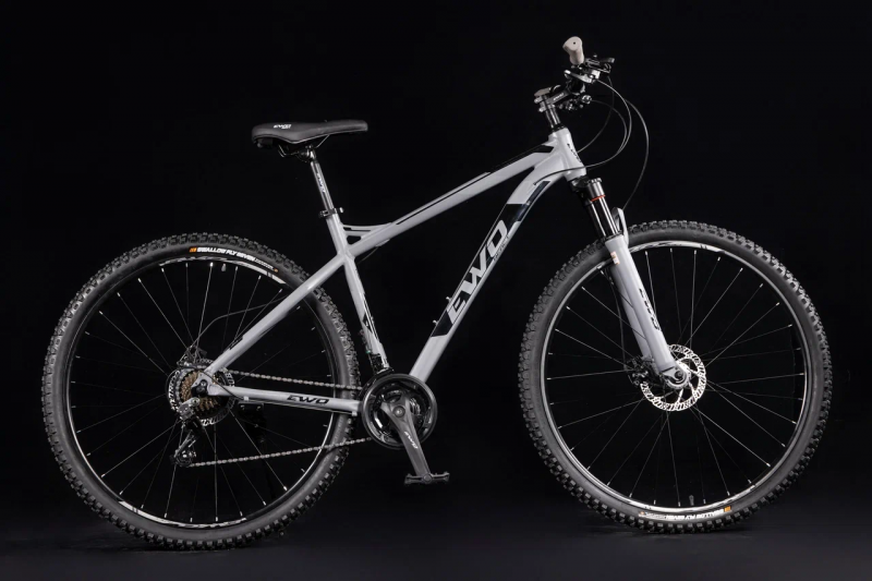 Велосипед скоростной EWO 30,5"  алюминий  21ск скрытая проводка GRAY/BLACK / Серый/черный