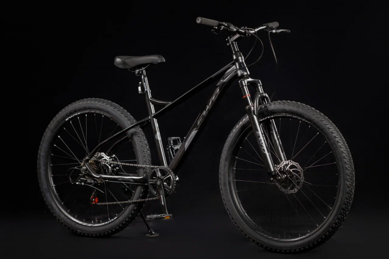 Велосипед скоростной EWO 27.5" C4 plus сталь  7ск скрытая проводка BLACK NOIR / Черный
