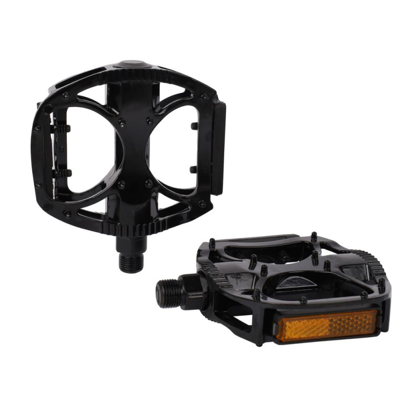 Педаль MTB HONGDING HD-936, 9/16 резьба, ALU корпус, сталь. подшипник, 110х115мм, с рефлектором, 2S 