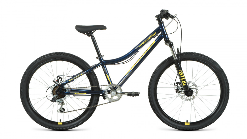 Велосипед Forward Titan 24" 2.0 D темно-синий/золотой 12"