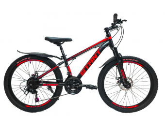 Велосипед скоростной (М) 24" STANT MD4000 рама 12", 21 ск, черно/красный