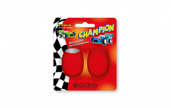 Фонари TRIX Champion детские, комплект перед зад , 2 диода, 3 реж, силикон, красные