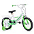 Велосипед детский 2-х колесный 14" ROCKET, цвет белый/зеленый