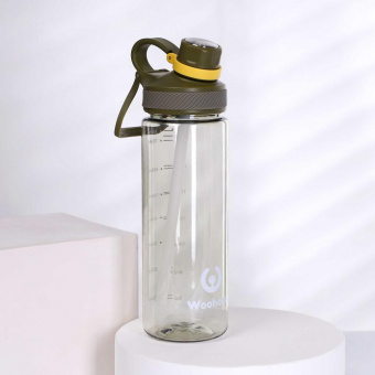 Бутылка для воды 850 ml Вуухууу-Woohooo / Пищевой PP / уп 80 / Зеленый