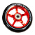 Колесо для трюкового самоката, 110мм, с подшипниками ABEC 9, алюминий, красное	