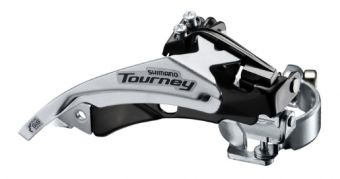 Переключатель передний,"Shimano" Tourney. FD-TY500, ун. тяга, ун. хомут, уг.:66-69, 42Т