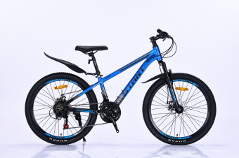Велосипед скоростной 24" STANT MD4500 рама 12" АЛЮМИНИЙ, 21 ск,  синий