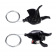 MTB, Шифтер правый, L-TWOO A5, 9 скоростей, 2:1-shimano совместим, материал: композит, трос перекл. 