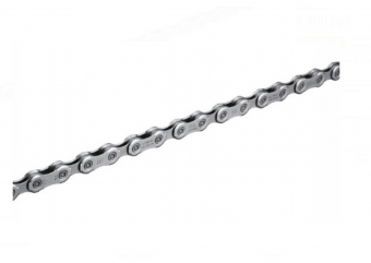 Цепь Shimano Deore, M6100, 12 скоростей, 126 звеньев, замок цепи, серебристая 