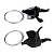 MTB, Шифтер правый, L-TWOO A3, 8 скоростей, 2:1-shimano совместим, материал: композит, трос перекл. 