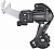 Переключатель задний Shimano Tourney TY200 GS 7/6ск на ось черный